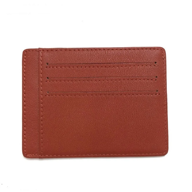 Brand New 2022 Genuine Leather Card Holder Credit Card Case Money Organizer Men Wallets Short Mini Wallet Clutch Purse Fashion 3