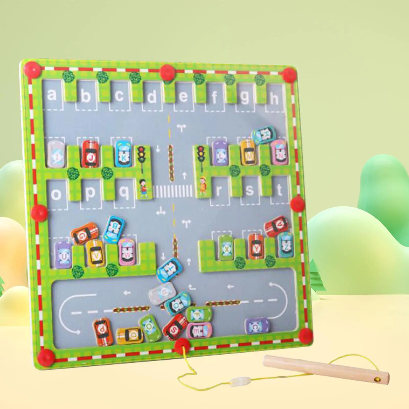 

Магнитный алфавит, доска-лабиринт для путешествий, игрушки Монтессори, АБС-алфавит для дошкольного дома, детского сада, мальчиков и девочек