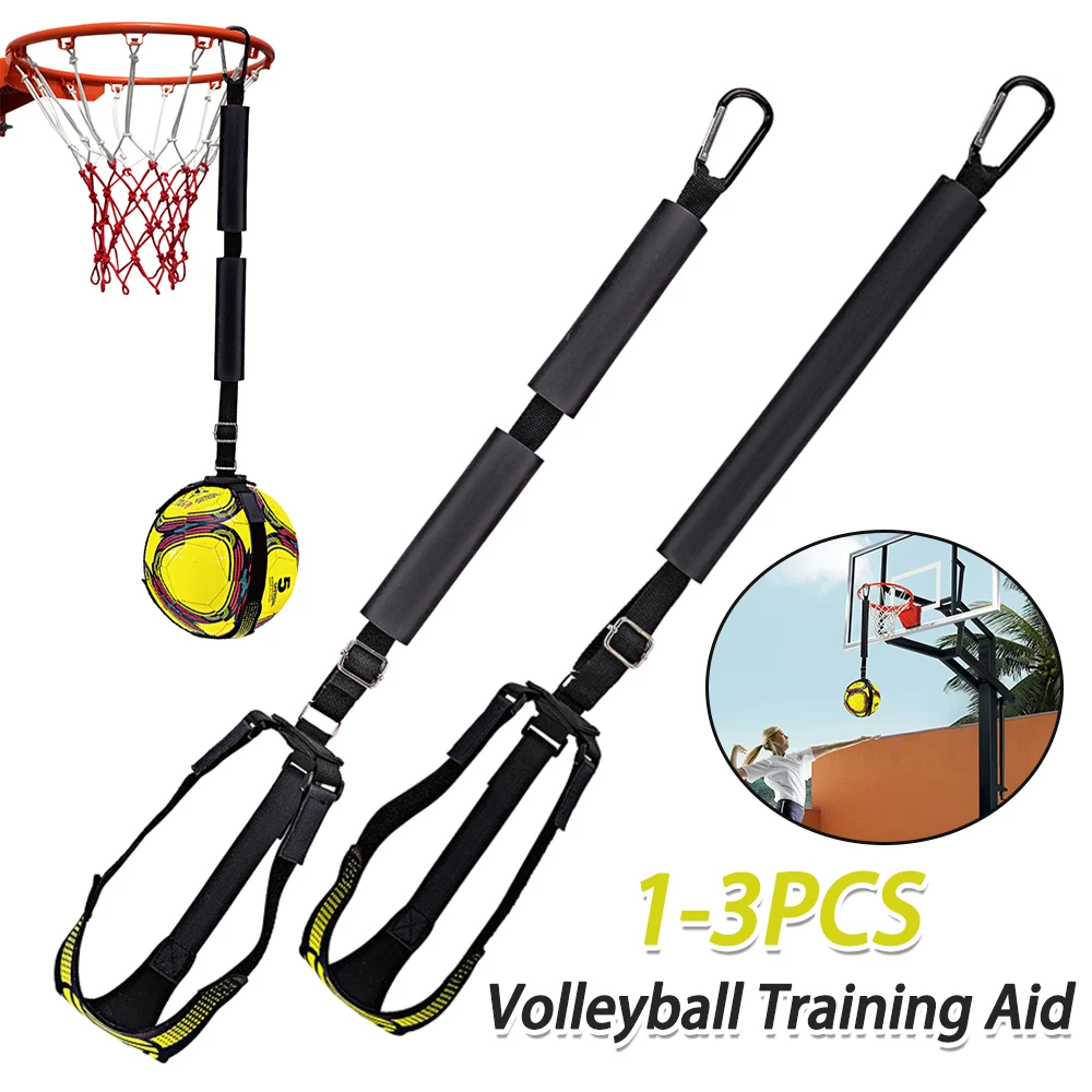 Volleyball Spike Trainer Volleyball Practice Trainer Adjustable Attack with Carabiner for Arm Swing Mechanics