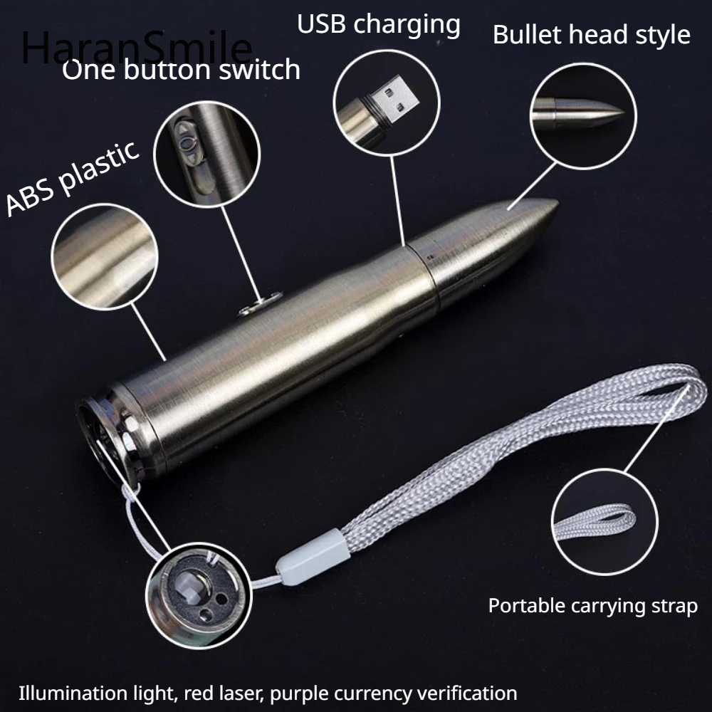 3-in-1 Bullet Pen + LED + Laser