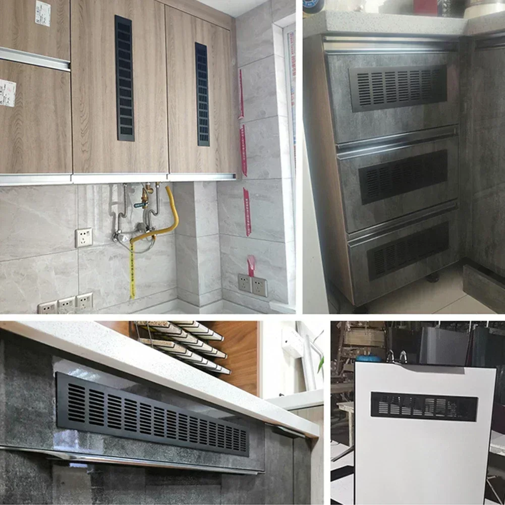 60mm Rectangular Cabinet Ventilation Grille Wardrobe Air Vent Grille