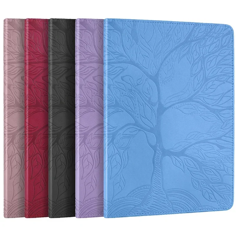 360° Rotating Tree Embossed Tablet Cover - 11 inch