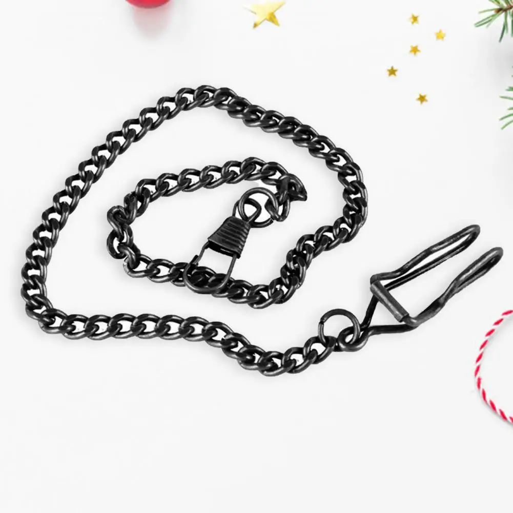 Vintage Pocket Watch Chain Decor Necklace Twisted Chain Chic Link Stylish Loop Women Men Fashion Hip Hop Pants