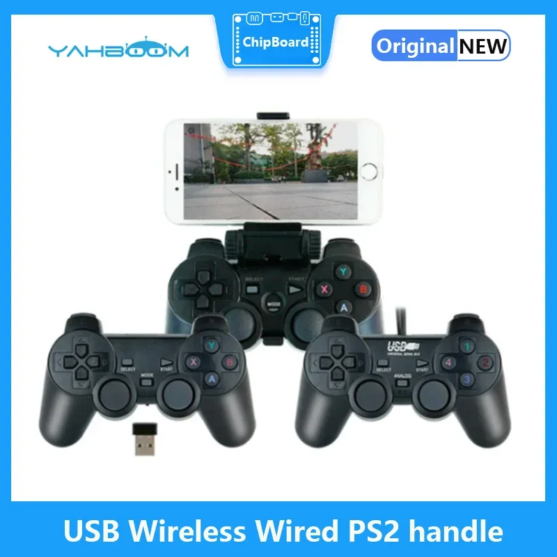 Yahboom Usb Wireless Wired Ps2 Maniglia Supporto Ros Ros2 Robot Control