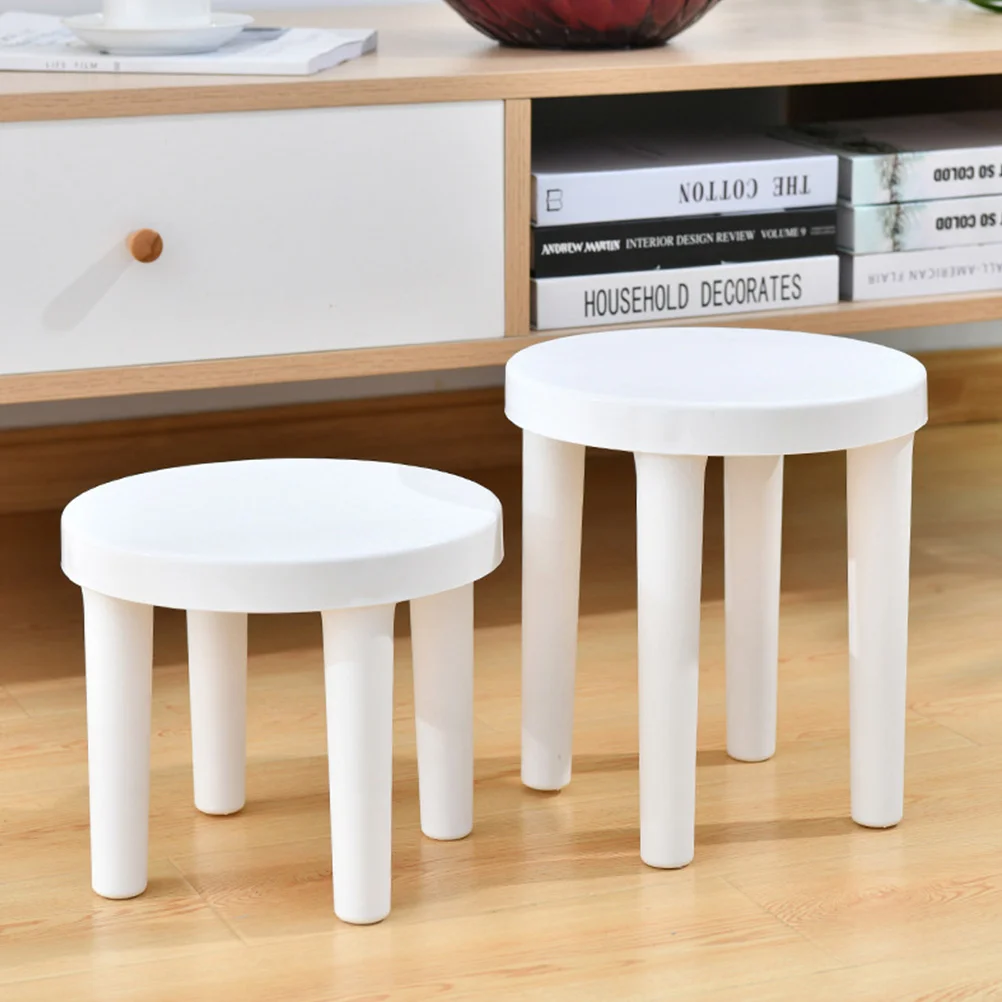 Children's Stool Portable Low Kids Chair Plastic Home Step Anti-slip Toddler Non-skid