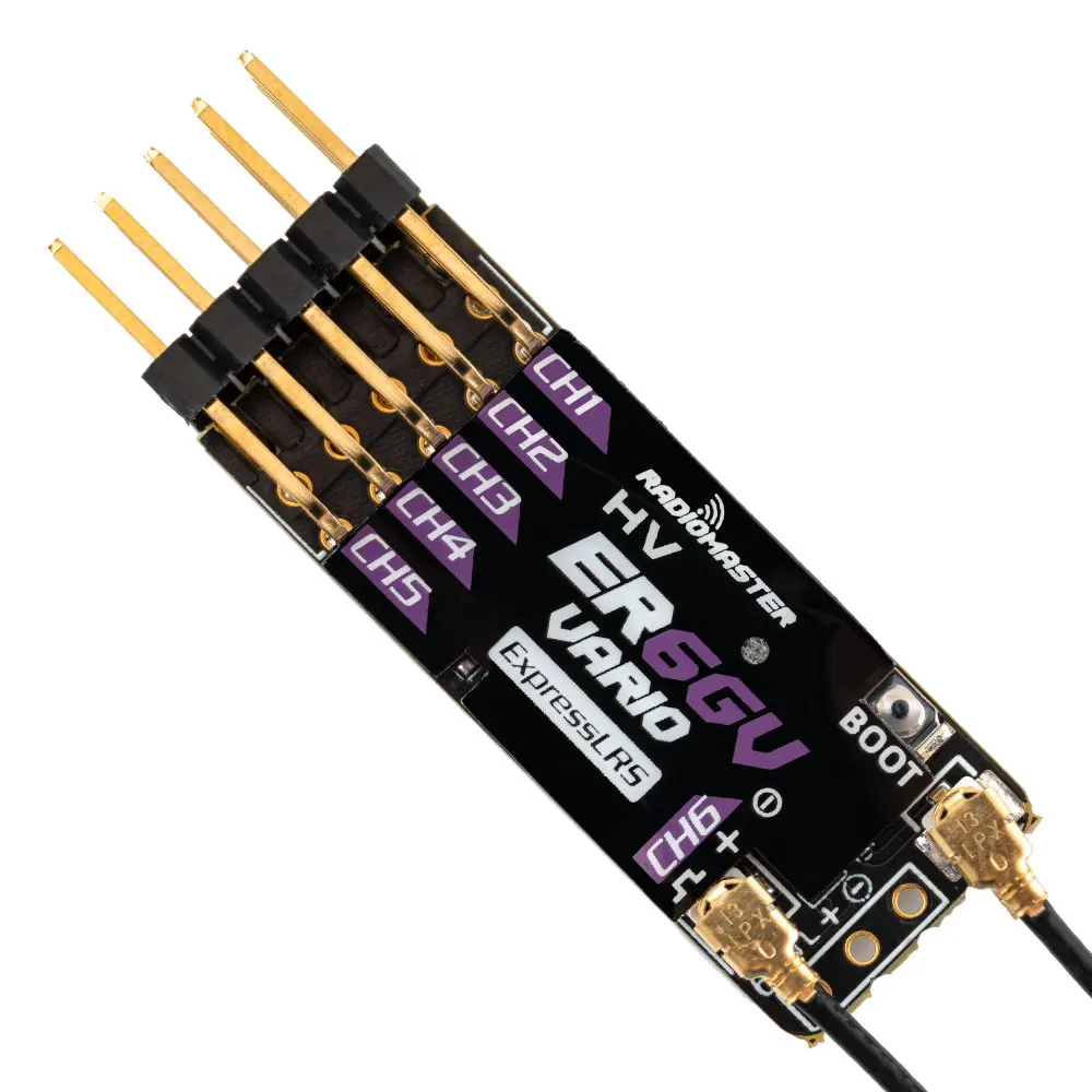 Radiomaster PWM Receiver ER4 4CH/ER6 ER6G ER6GV 2.4G 6CH/ER8 ER8G ER8GV 8CH CRSF ExpressLRS 2.4Ghz 100mw for RC Model 5