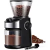 Coffee grinder electric adjustable electronic timer, household coffee grinder with chamber cleaning button 1
