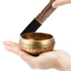 Nepal Buddhist  Handmade Tibetan Bowl for Meditation Yoga Sound healing Spiritual Scared Ritual Singing Bowl Set Feng Shui 4