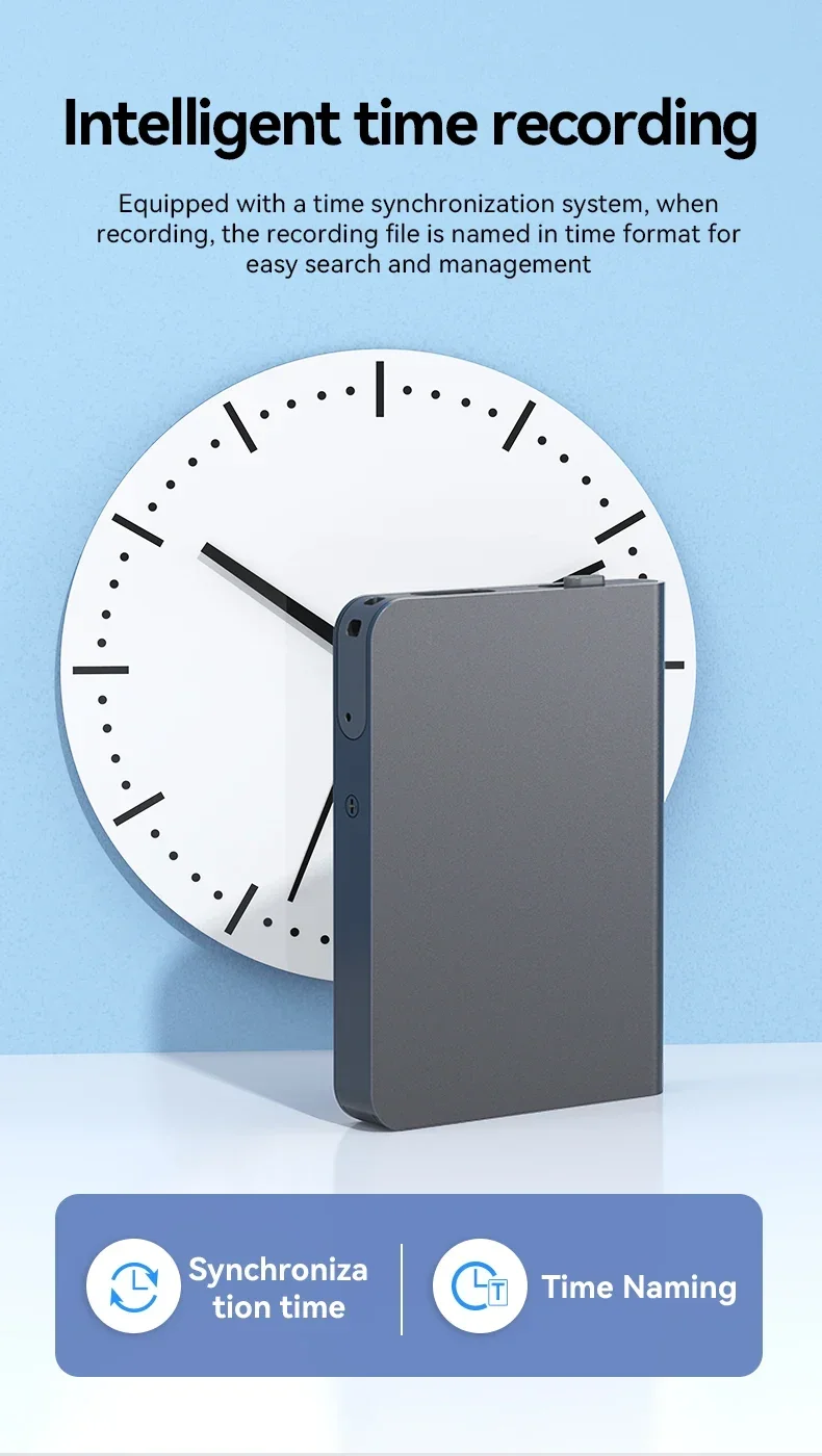 Registratore Vocale AI Rfeeuubft A3 - Trascrizione E Traduzione 58 Lingue, 16GB, ChatGPT-4