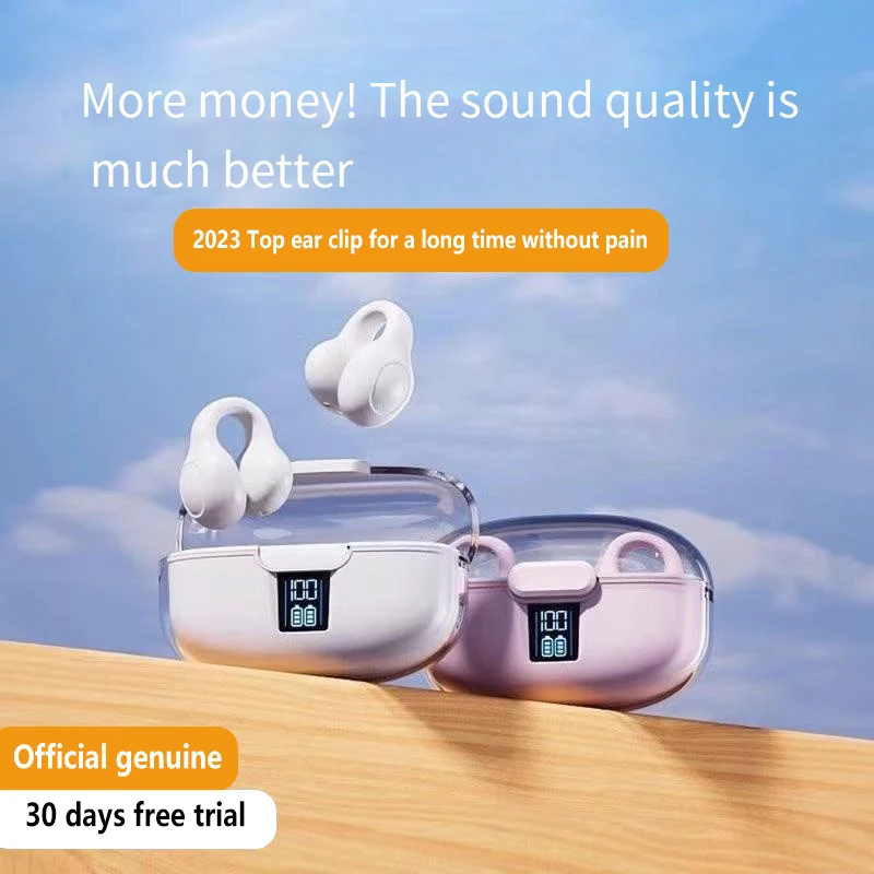 

Bluetooth Headset Wireless Headset Transparent TWS Air Conduction Sports Running Noise Reduction High Sound Quality Low Latency