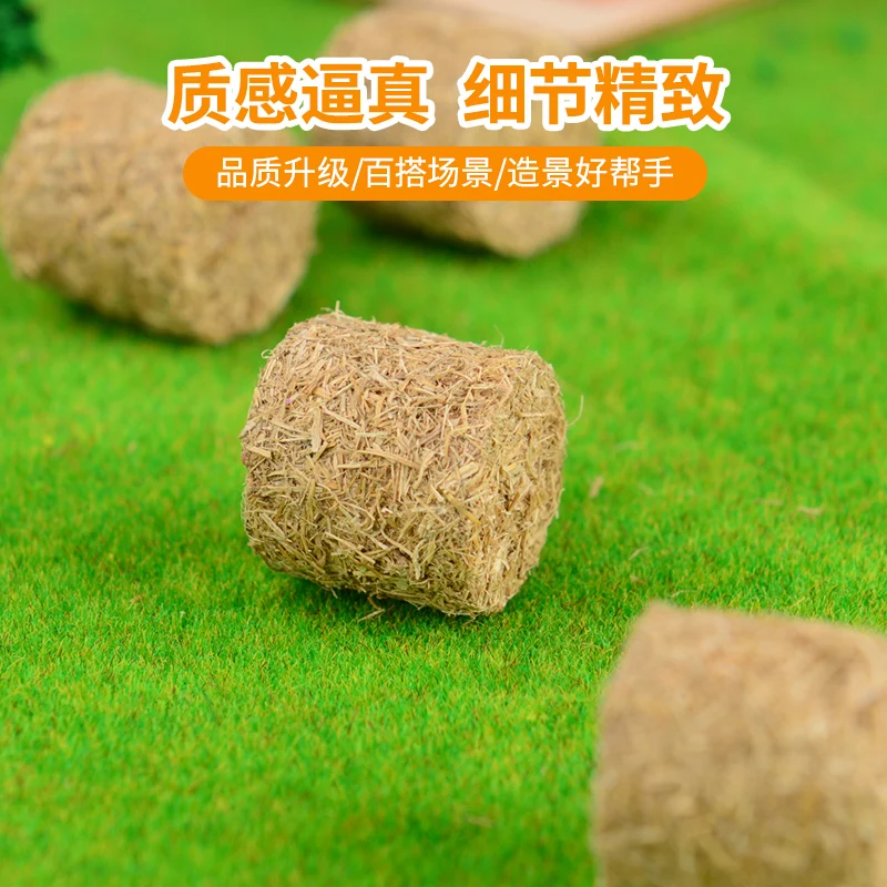  Alasum 20 Pcs mini haystack dollhouse hay bales scene