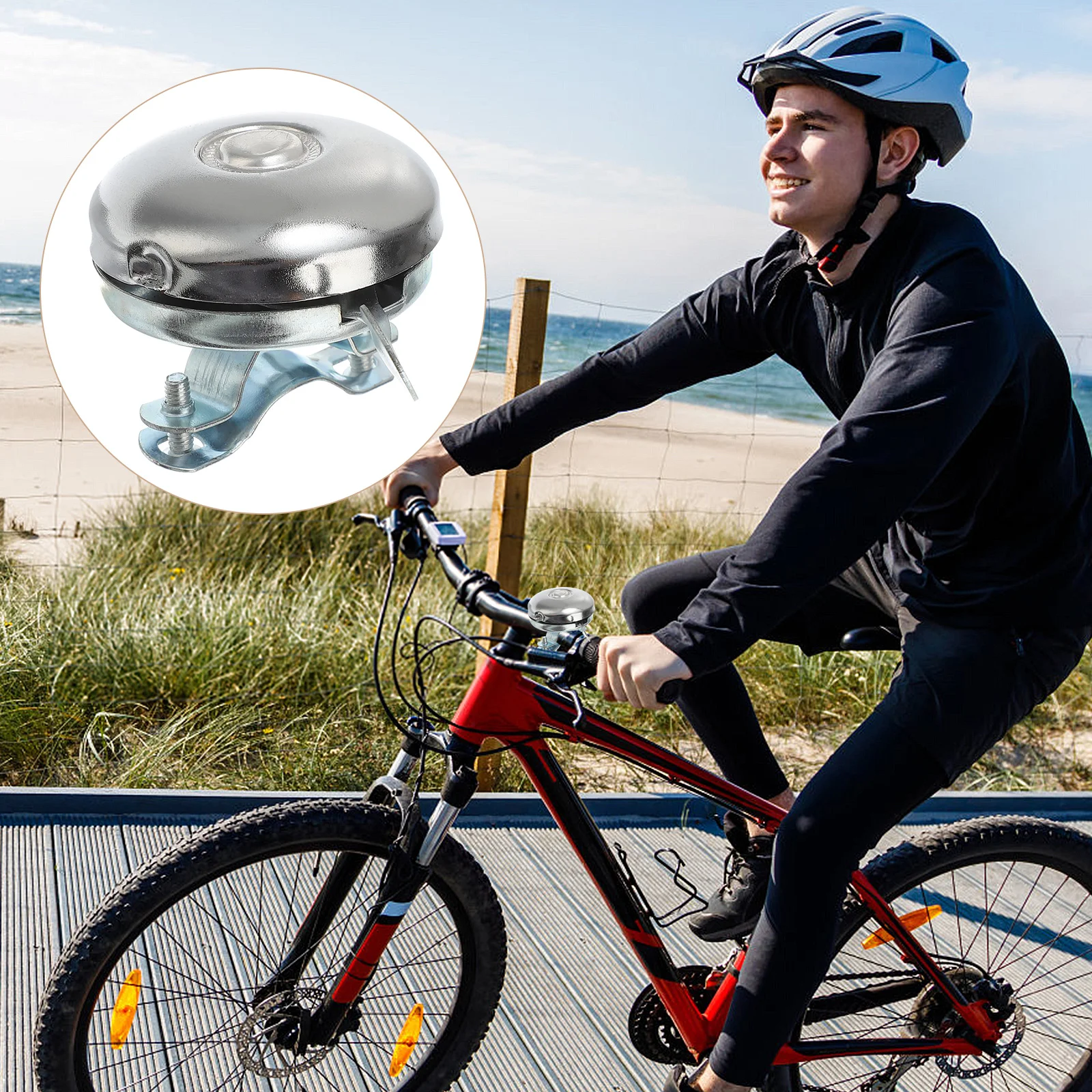 

Bike Bell Alarm Handlebar Mini Vintage Loud Sound Cycling Ring Horn Safety Metal Warning Cycling Bicycle Bell Bike Accessories