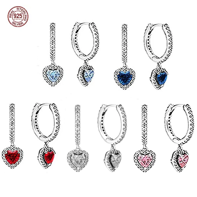 

Женские серьги из серебра 925 пробы, с фианитом