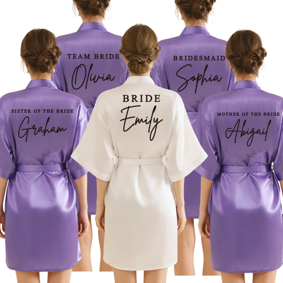 Peignoirs personnalisés mariage | Mariée, Demoiselles d'honneur