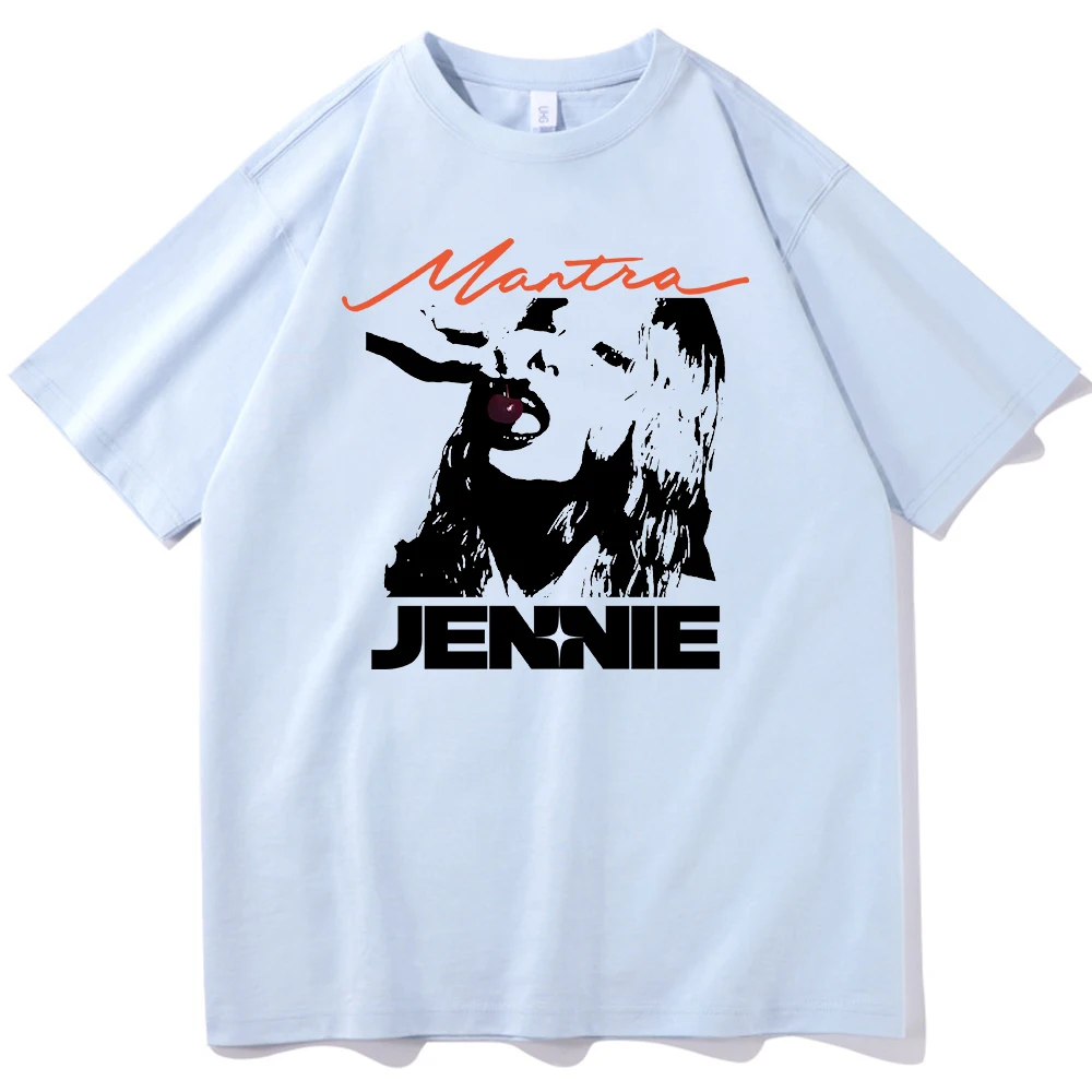 Jennie Mantra T-shirt O-Neck Short Sleeve Shirts Fans Gift