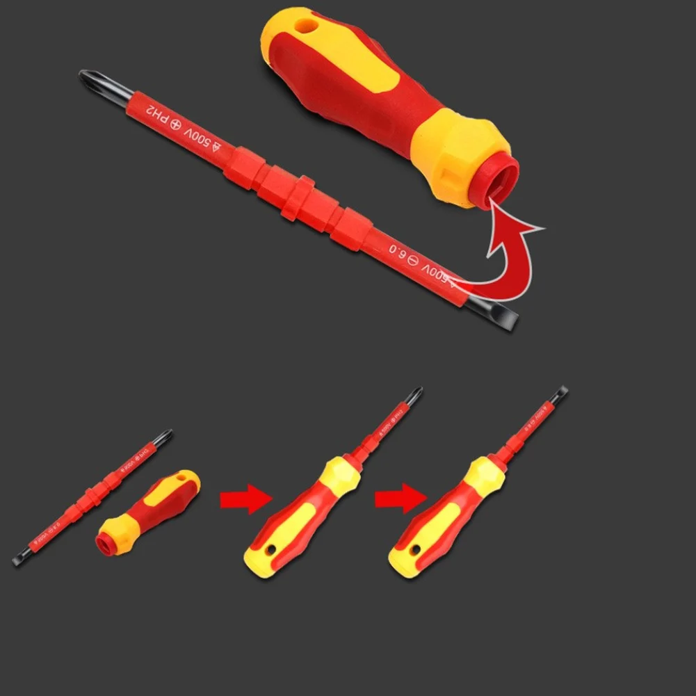 

3pcs Multi-Purpose Electricians Screwdriver Bit Set Slotted Cross Screw Driver Bit Household Repairing Maintenance Hand Tools