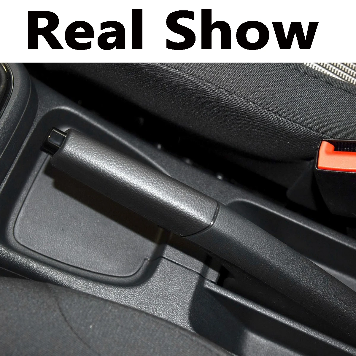 x1 Handbrake Lever Parking Brake Gaitor Cover VW Polo 5 6R 6C 2011-Skoda Rapid 2013-6R0711461 6R0 711 461 handbrake switch cover handbrake button cover handbrake lever button