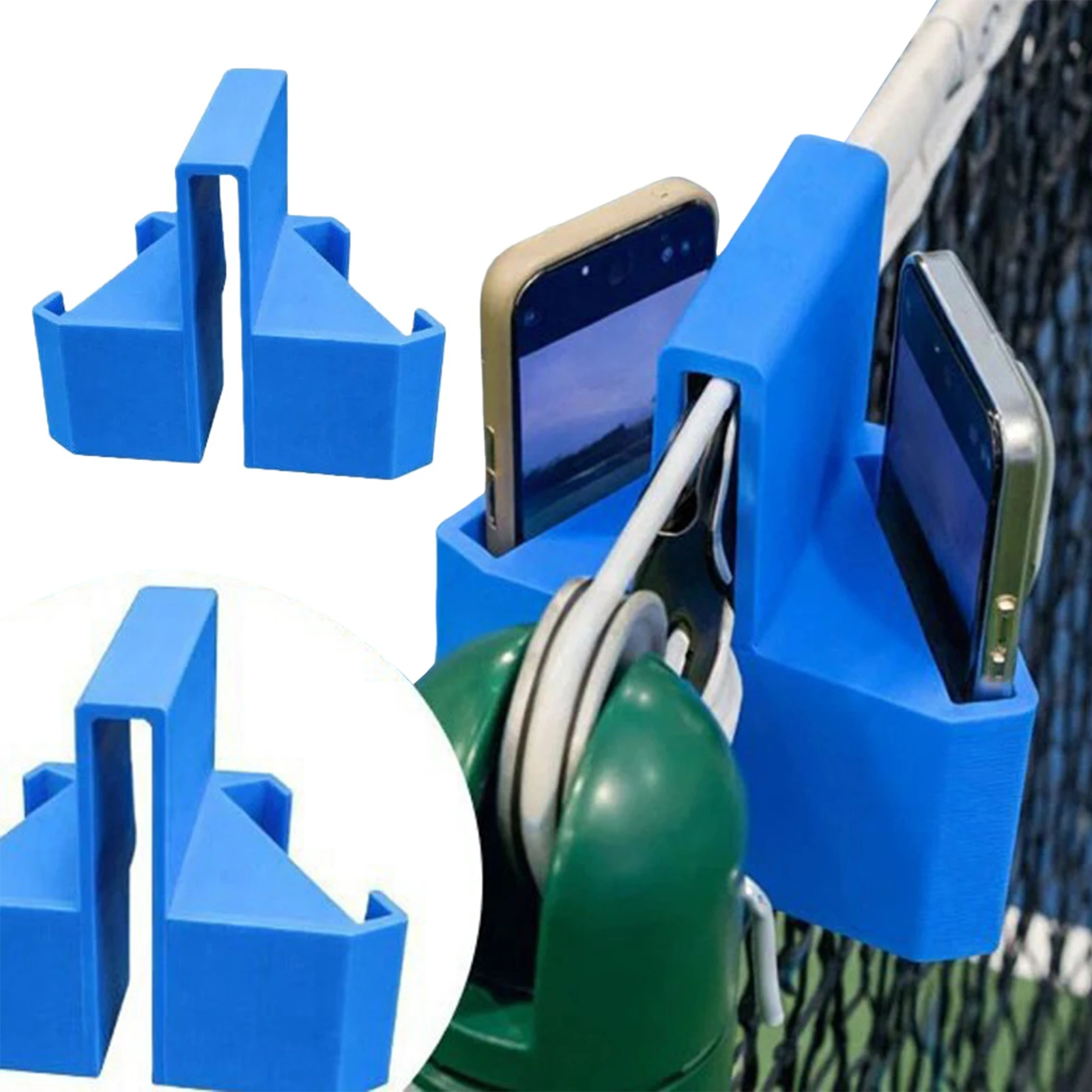 테니스 및 피클볼 훈련용 스마트폰 펜스 마운트 3D 프린팅 테니스 카메라 마운트 및 클립형 범용 휴대폰/액션캠 마운트