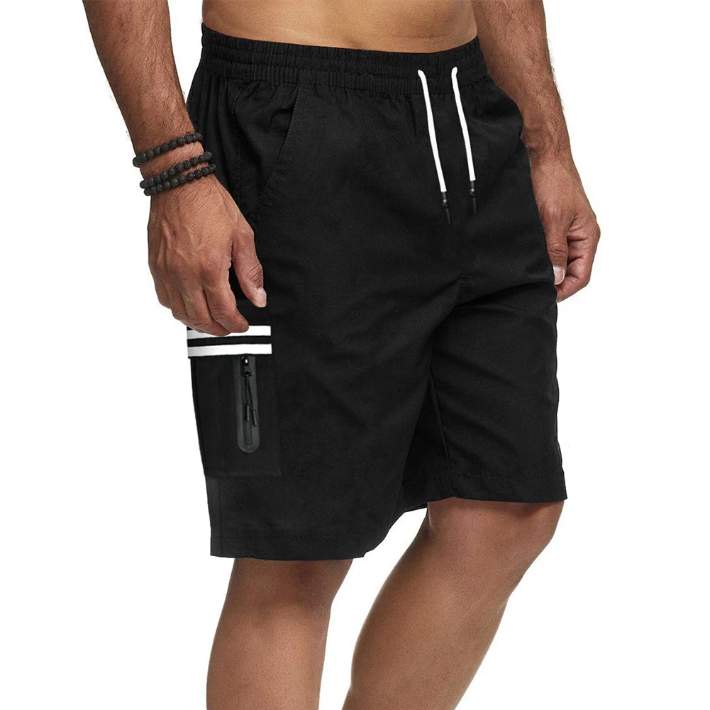 Holiday Sports Shorts Short Pants Hiking Loose Mens Shorts Sports Summer Workout Beach Drawstring Elastic Waist
