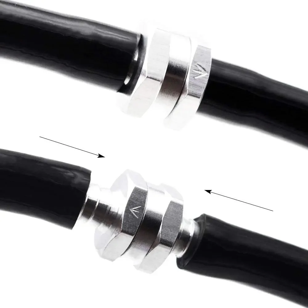 Car Motorcycles Ships Fuel Non Return One Way Check Valve 6/8/10/12 mm Aluminium Alloy one-way valve oil circuit check valve