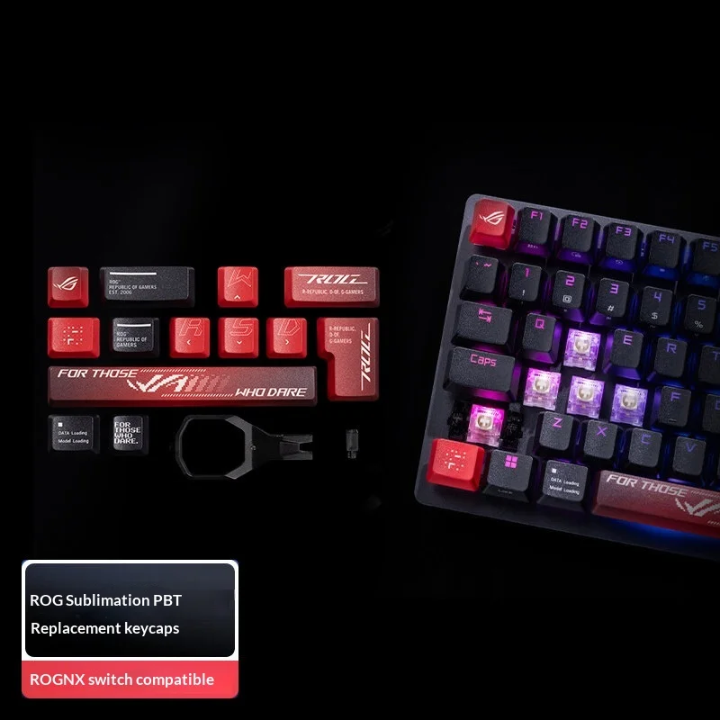 Rog 키캡 PBT 열승화 프린팅, Rog Azoth, Rog Strix Scope II, Rog Strix 2 98 맞춤형 기계식 키보드 액세서리