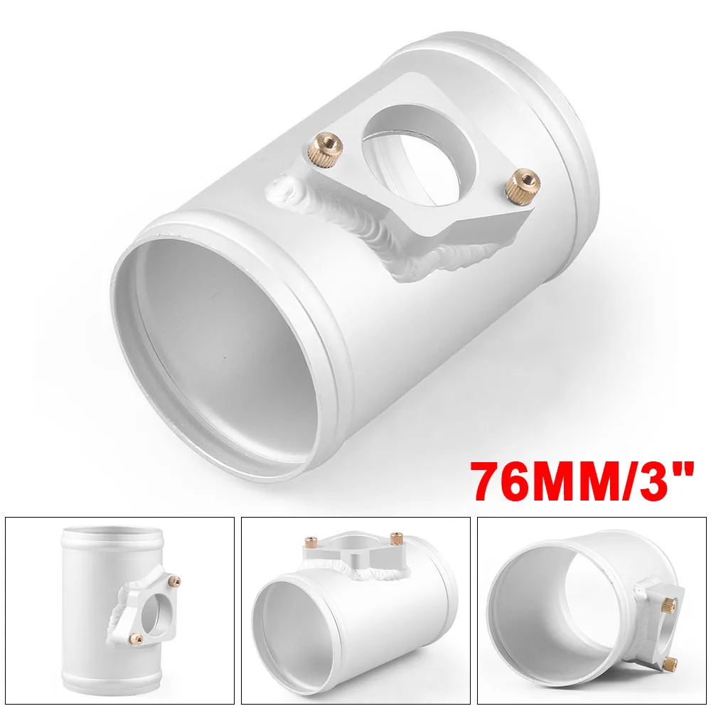 76mm Air Flow Sensor Adapter Intake Meter Mount Base Air Flow Adaptor For TOYOTA MAZDA 3 6 For SUBARU For SUZUKI 3inch MAF air flow sensor