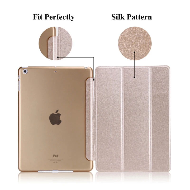 Capa para Apple Ipad ar 9.7 A1474 A1475 Capa Flip Tablet Suporte Magnético Inteligente de Couro Capa para Ipad ar A1566 A1567 - Imagem 6