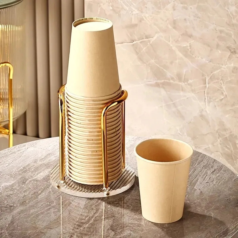 Paper Cup Dispenser Thicken Durable Disposable Cup Luxurious Display Shelf Home Storage Rack for Home Dining Room Holder Fixture cup storage holder,paper cup dispenser