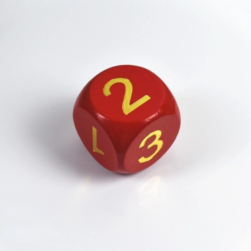 3Cm Solid Wood Numbers Large Wooden Dice Children's Cognitive Aid Game Props Dice 10Pcs/set game dice,dice set