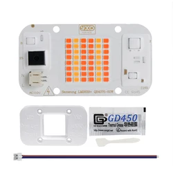 Hydroponic LED COB Lamp Bead - 50W Driverless AC Grow Light for DIY Plant Cultivation (Lm283b 3500K FS)