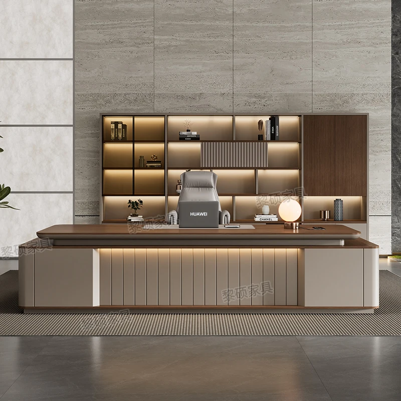 Filing Cabinets Boss Desk Chinese Luxury Storage High Quality Art Corner Desks Drawers Executive Conference Bureau Furniture