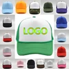 New Custom Logo Unisex 5 Panel Trucker Hat Summer Women Mesh Adjustable Sun Baseball Cap Outdoor Men Hip Hop Snapback Dad Hats 1
