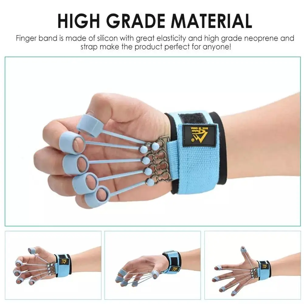 Finger Gripper Strength Trainer Hand Yoga Resistance Band Finger Flexion And Extension Training Device Force Grip Device finger trainer,finger strength trainer