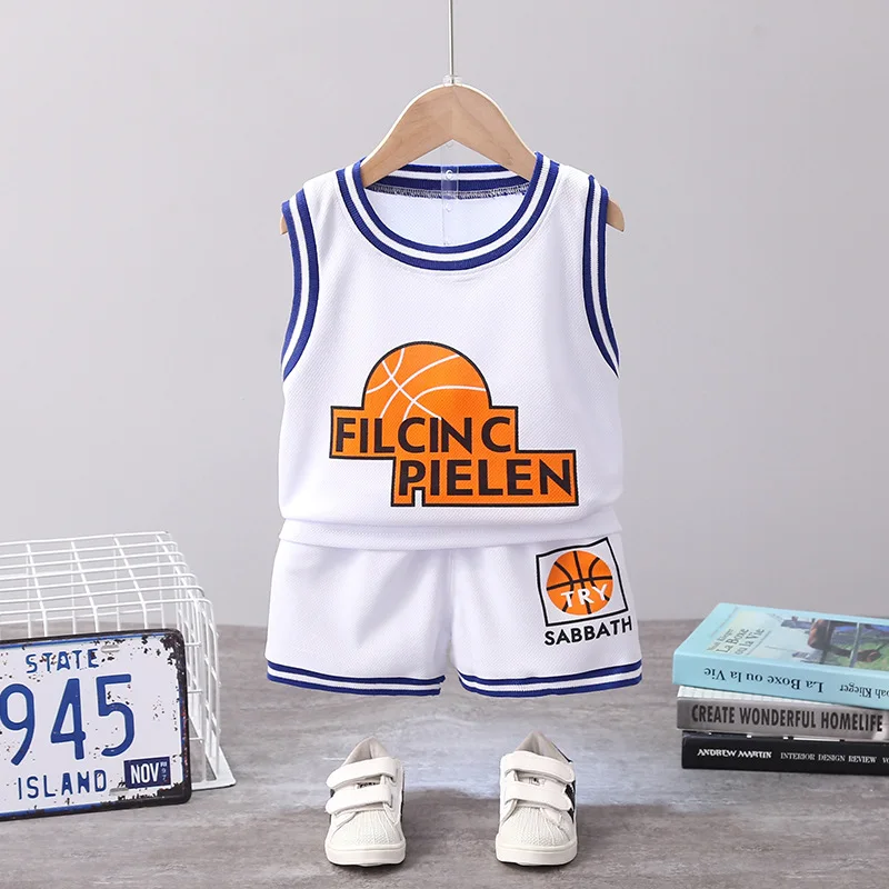 

Summer Baby Boy Clothes Toddler Set 2023 Korean O-neck Sleeveless Vest Tops and Shorts Boys Outfits Childrens Infant Clothing