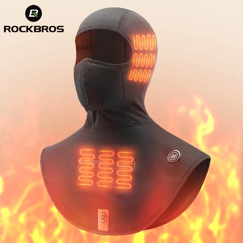 

ROCKBROS Зимняя Маска Велоспорт Подогрев Маска Мотоцикл Руно Тепловой Sking Маска Открытый Ветрозащитный Мото Шарф Спортивное Оборудование