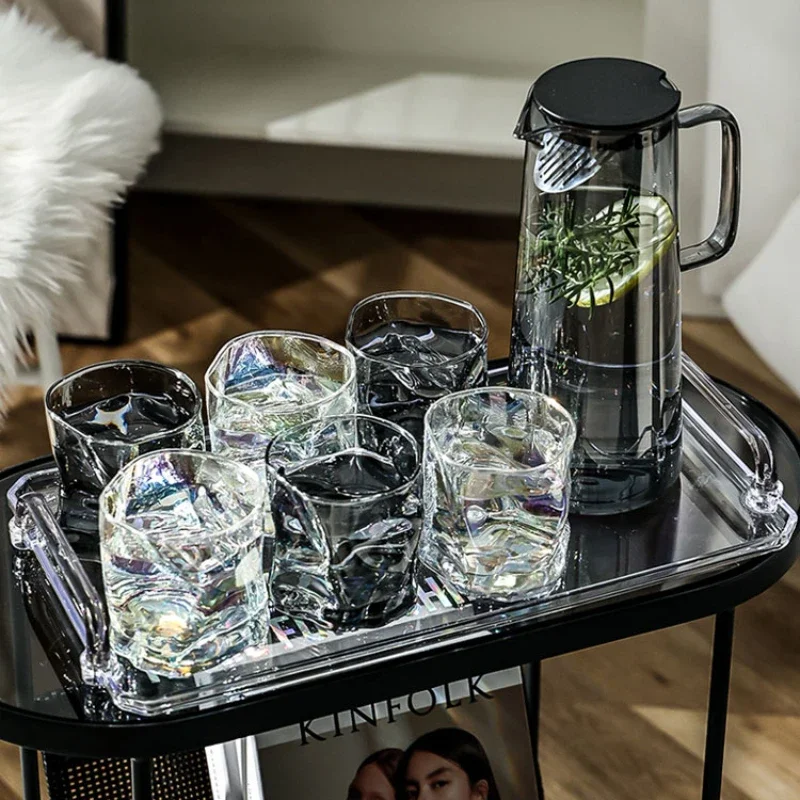 

Оригинальный чайник в скандинавском стиле, прозрачный стеклянный чайный набор с высокой термостойкостью, практичный чайный набор