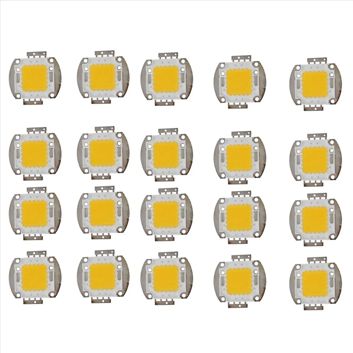 20X 100W LED 램프 고출력 칩 DIY 램프 조명 따뜻한 화이트-AT30