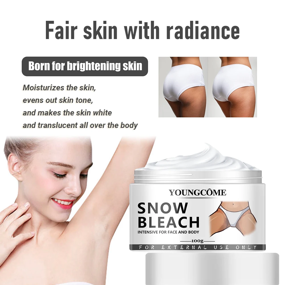 Crema sbiancante per il corpo schiarisce ascellare gomito ginocchia rimozione delle articolazioni parti intime macchie scure melanina crema sbiancante per neve 45ml 3