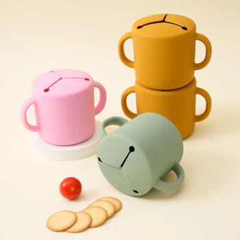 Silicone Baby Training Snack Cup 1