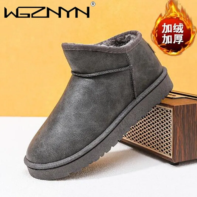 

Зимние дизайнерские женские ботинки в стиле мини, женские водонепроницаемые ботильоны из натуральной шерсти с меховой подкладкой, Теплые ботильоны на плоской подошве