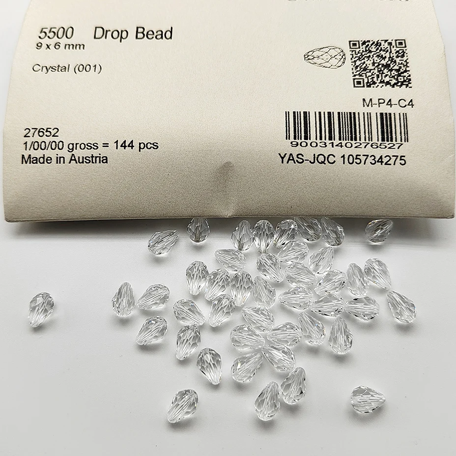 (1 Stück) 100 % echte 5500 Tropfenperlen, tropfenförmige lose Perlen aus österreichischen Kristallen für die DIY-Schmuckherstellung – Detail 6