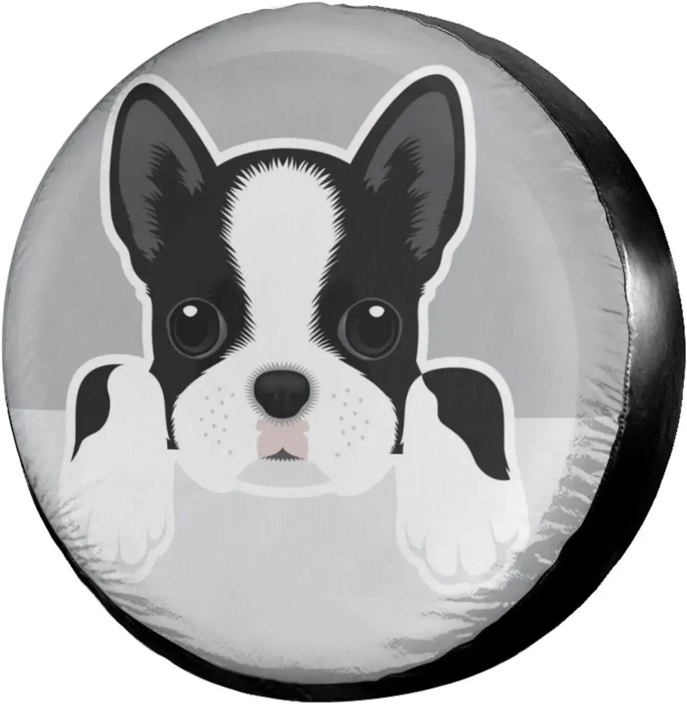 

Запасная крышка для шин Boston Terrier, водонепроницаемая Пыленепроницаемая Крышка для колес с УФ-защитой, подходит для многих транспортных средств 17 дюймов