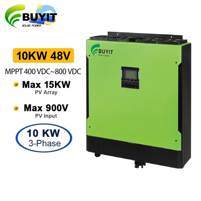 

10KW 3-phase Grid Tie Solar Inverter 380V On Grid Off Grid Inverter With Max Solar Power 14850W MPPT BUYIT