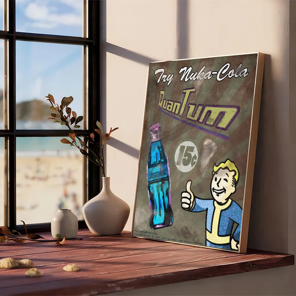 Fallout 3 4 Game Good Quality Prints And Posters Waterproof Paper Sticker Coffee House Bar Posters Wall Stickers Peckshirt