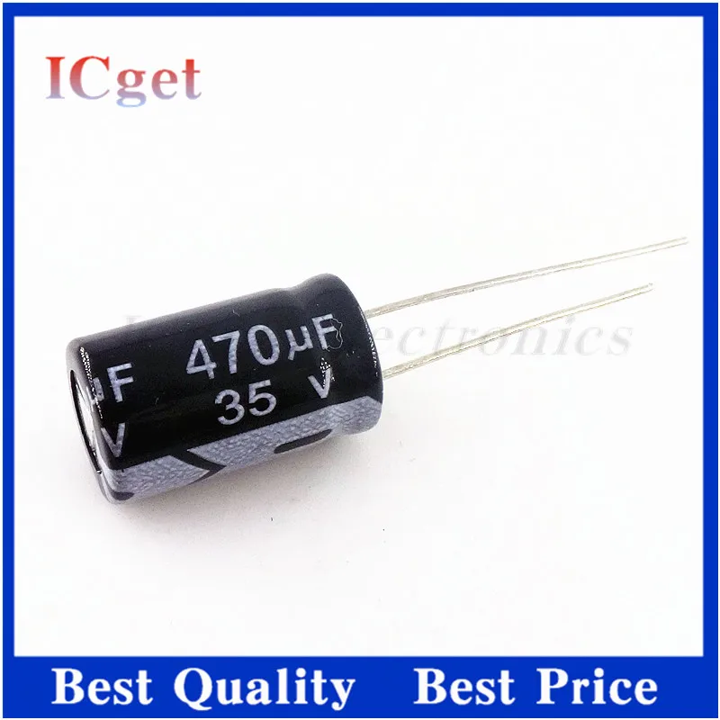 10PCS 470UF 35V 16V/25V/35V/50V/63V/100V 470UF Aluminum electrolytic capacitor electrolytic capacitor,aluminum electrolytic capacitor