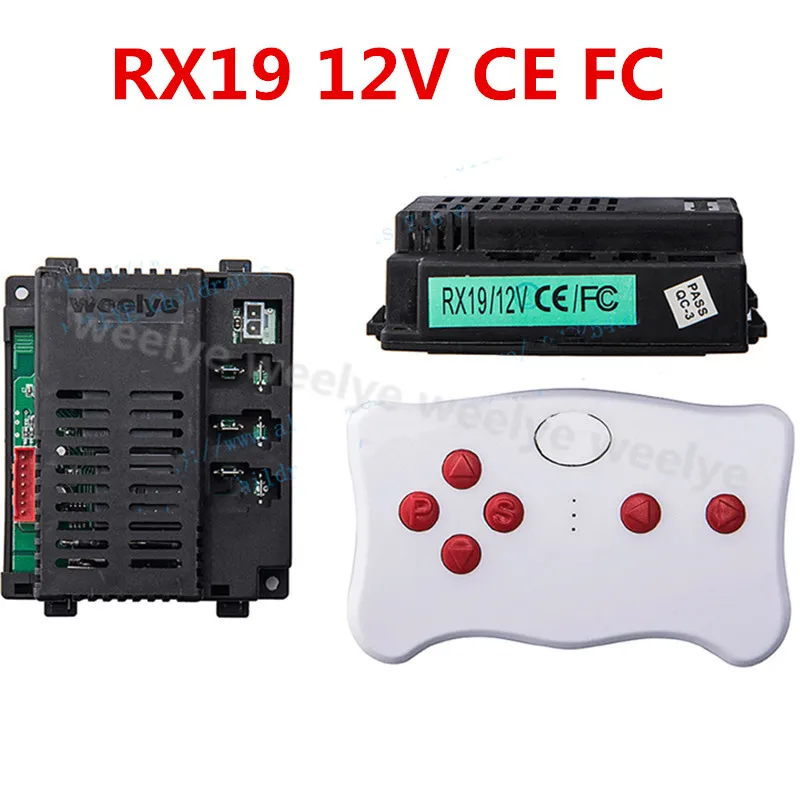 

Wellye RX19 CE/FC 12V Children's electric toy car bluetooth remote control, controller with smooth start function 2.4G transmitt