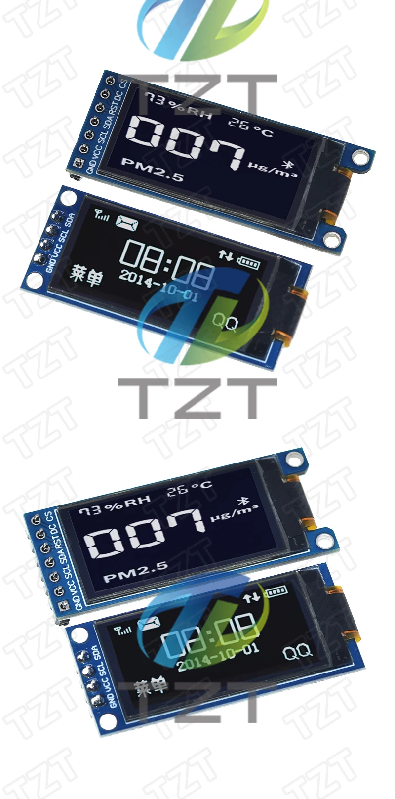 1,3 Zoll OLED Display 4PIN 7PIN64×128 LCD Modul SSD1312 LCD 1,3 "OLED Vertikale Bildschirm Modul für Arduino – Detail 5