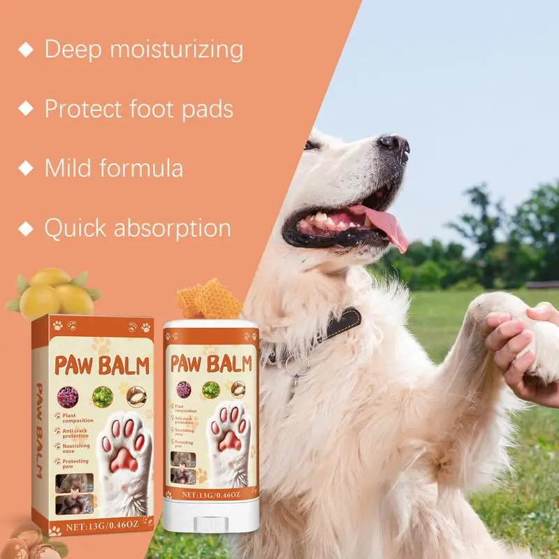 Dry Cracked Dog Paw Dog Skin Soother Moisturising Paw Healing Balm Protector Dogs Lotion Natural Skin