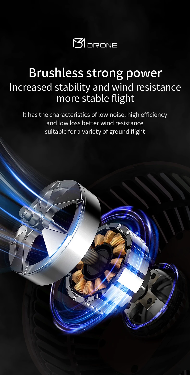 New M3 Drones 8K Brushed APP Mobile Phone Control Battery Life Time OF About 12 Minutes Positioning With Optical Flow Toys Gifts