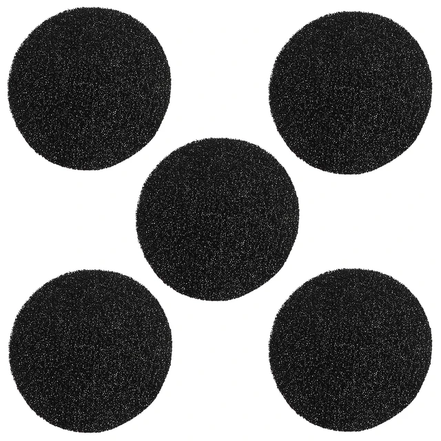 5pcs Odor Eliminating Filter Pads 6.25In 10Mm Thick Activated Carbon For Cat Litter Box Replacement Charcoal Filters Pet 4